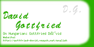david gottfried business card